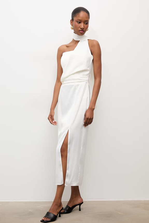 Answear.LAB sukienka 58411 beżowy WS26