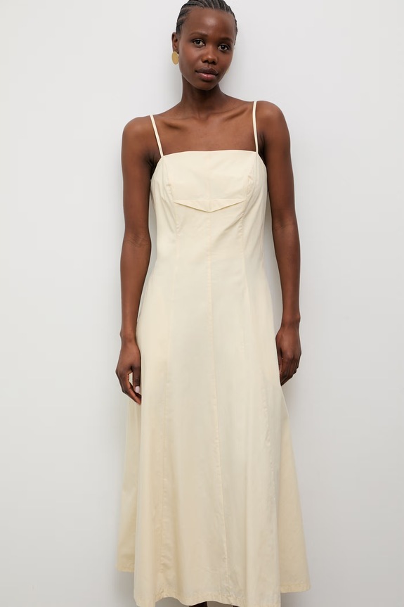 Answear.LAB rochie din bumbac EL3600 galben WS26