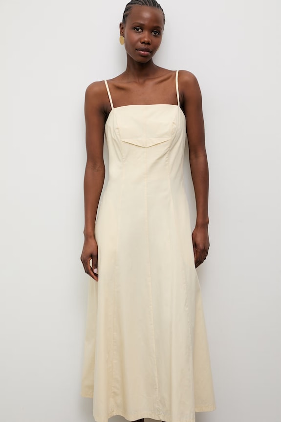 Answear.LAB rochie din bumbac EL3600 galben WS26