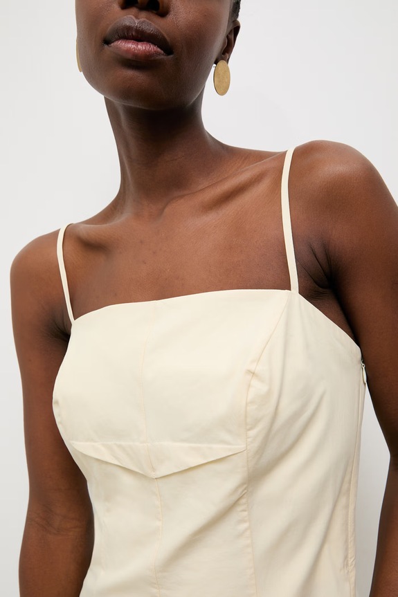 Answear.LAB rochie din bumbac EL3600 galben