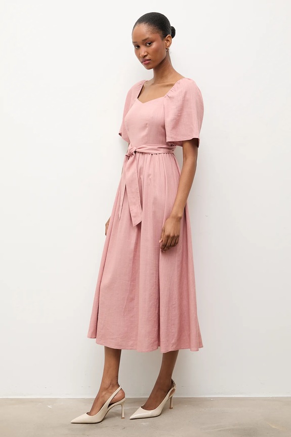 Answear.LAB rochie cu in 8868.p.k.flk roz WS26