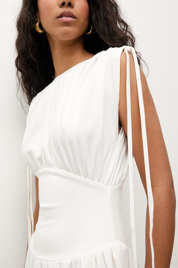 Answear.LAB sukienka z wiskozą 111691.tok biały