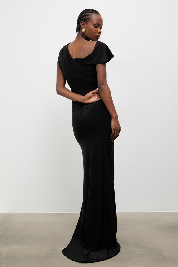 Ρούχα Answear.LAB φόρεμα ντραπέ 58506.tok μαύρο