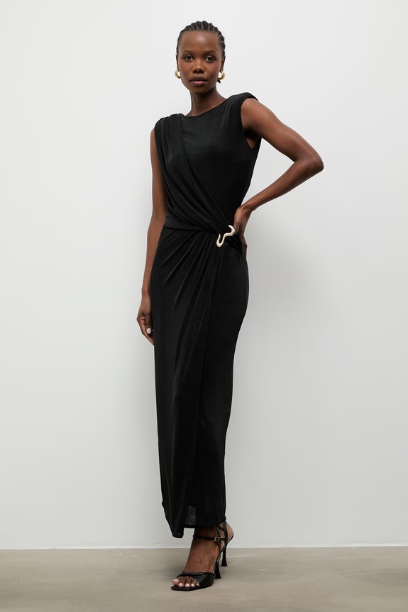 Answear.LAB ντραπέ μαύρο 58444.tok