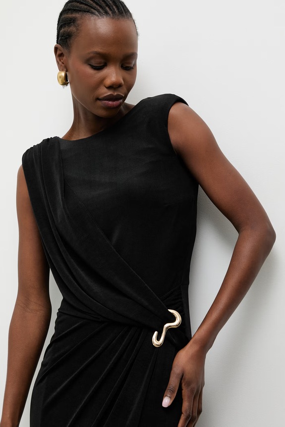 Answear.LAB ντραπέ μαύρο 58444.tok