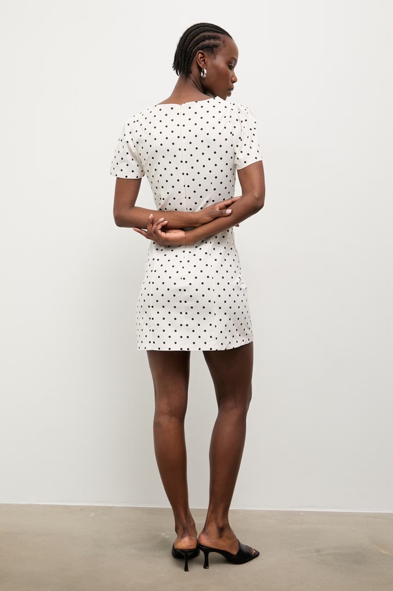 Ρούχα Answear.LAB φόρεμα βαμβάκι με ελαστάν 95115.iak μπεζ