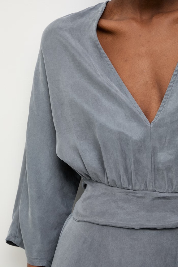 Answear.LAB φόρεμα από lyocell 95103.iak μπλε