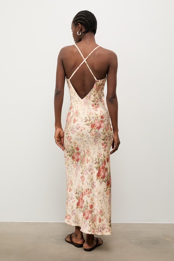 Answear.LAB φόρεμα από βισκόζη μπεζ 95073.iak