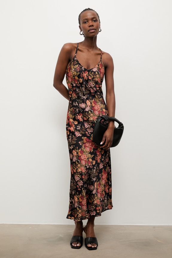 Answear.LAB φόρεμα από βισκόζη μαύρο 95073.iak