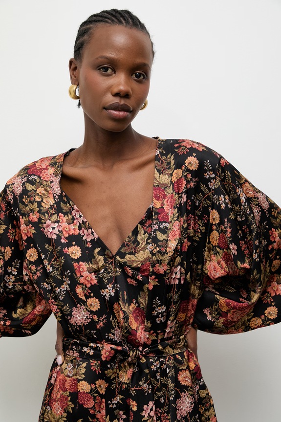 Answear.LAB κρουαζέ από βισκόζη μαύρο 95072.iak