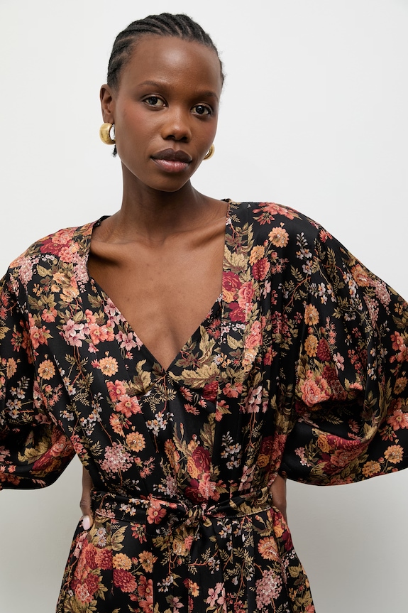 Answear.LAB κρουαζέ από βισκόζη μαύρο 95072.iak