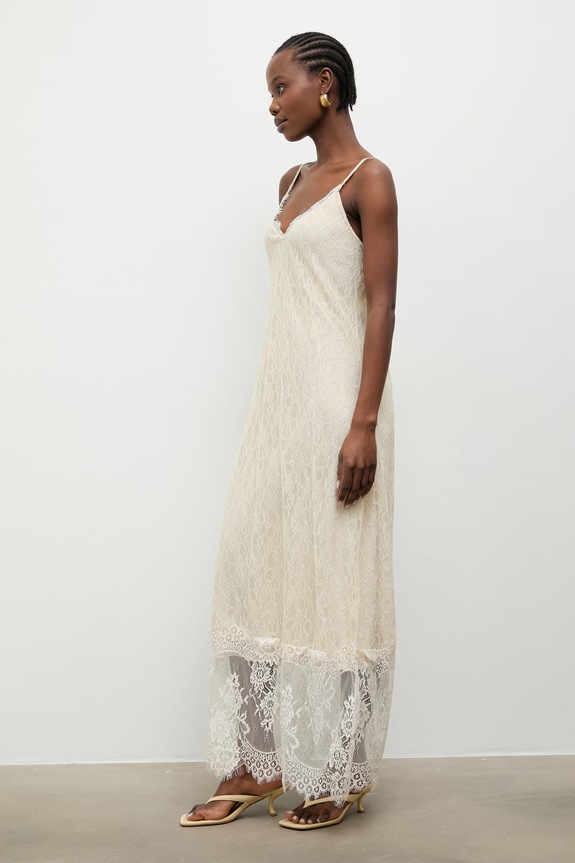 Answear.LAB φόρεμα lingerie 56278.iak μπεζ WS26