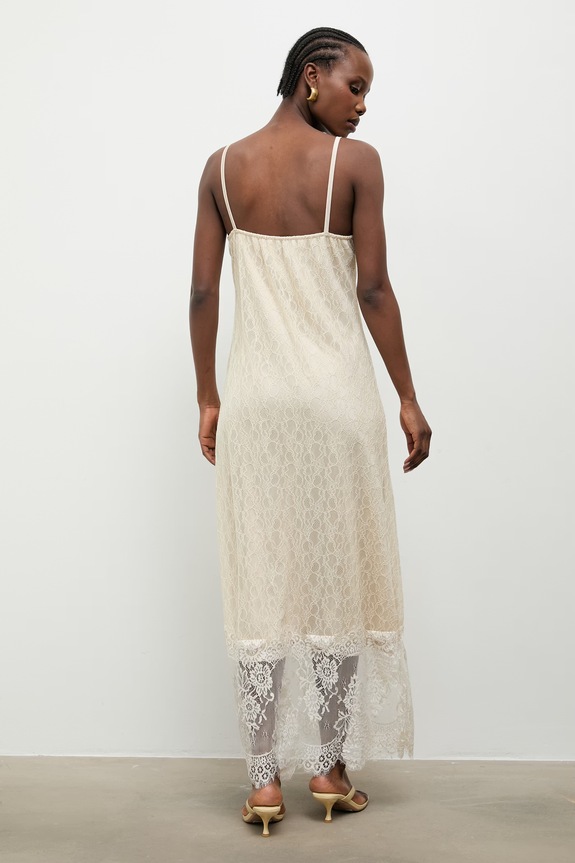 Ρούχα Answear.LAB φόρεμα lingerie 56278.iak μπεζ