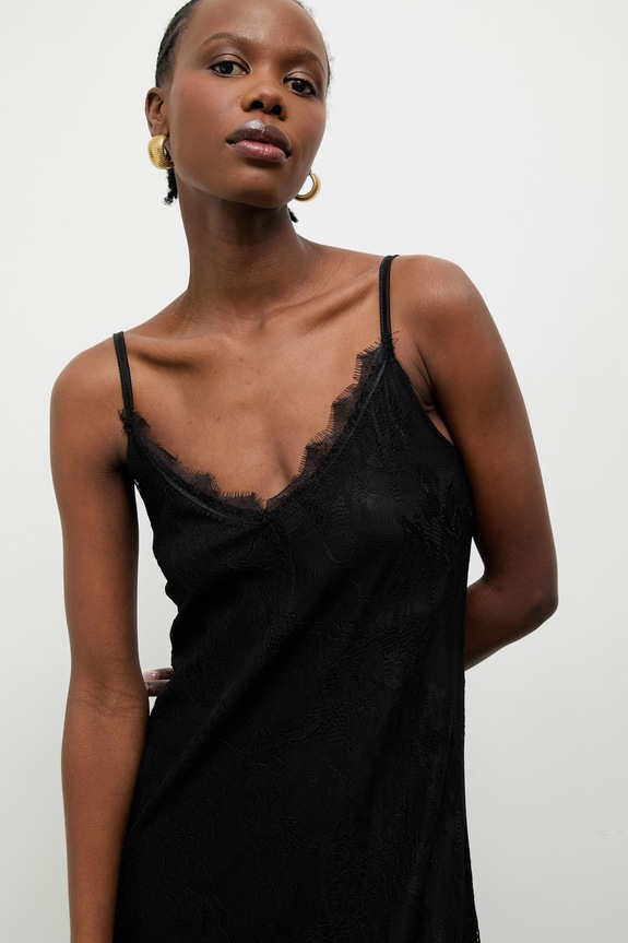 Answear.LAB φόρεμα lingerie μαύρο 56278.iak