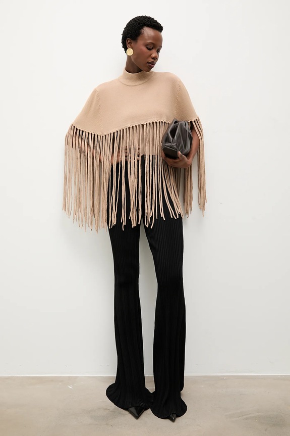 Answear.LAB poncho uni bej PE416.hak