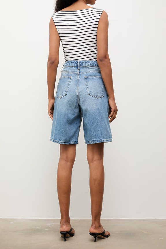 Îmbrăcăminte Answear.LAB bermude pentru femei, din denim 8066.tok albastru