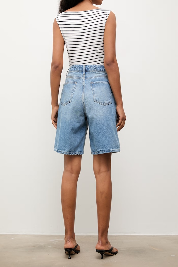 Îmbrăcăminte Answear.LAB bermude pentru femei, din denim 8066.tok albastru