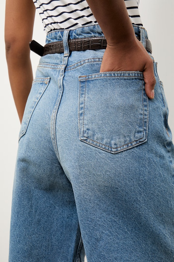 Answear.LAB bermude pentru femei, din denim 8066.tok albastru