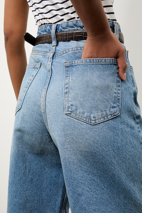 Answear.LAB bermude pentru femei, din denim 8066.tok albastru