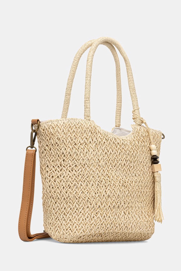 Answear.LAB crossbody kabelka dámska pletená MXXJD2502450899.hak béžová WS26