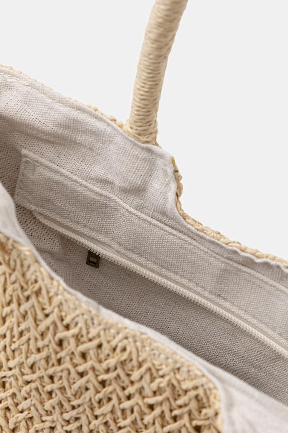 Answear.LAB crossbody kabelka dámska pletená MXXJD2502450899.hak béžová