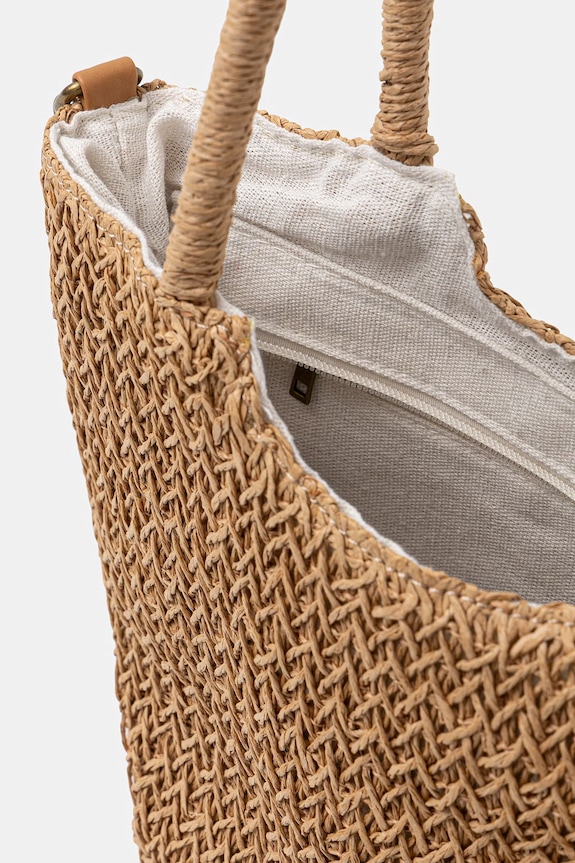 Answear.LAB crossbody kabelka dámska pletená MXXJD2502450899.hak hnedá