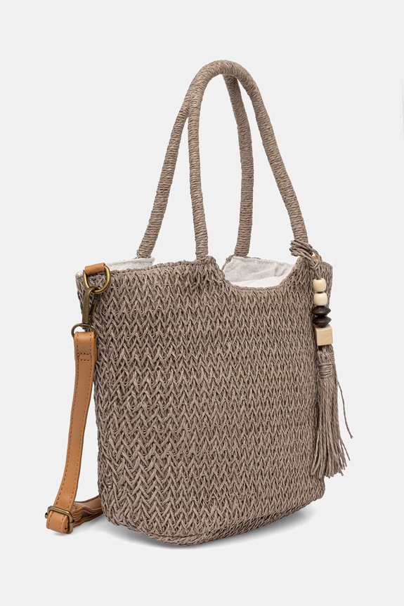Answear.LAB crossbody kabelka dámska pletená MXXJD2502450899.hak hnedá WS26