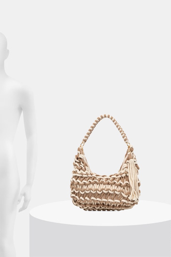 Answear.LAB τσάντα hobo γυναικεία βαμβακερή KKC080-50.hak