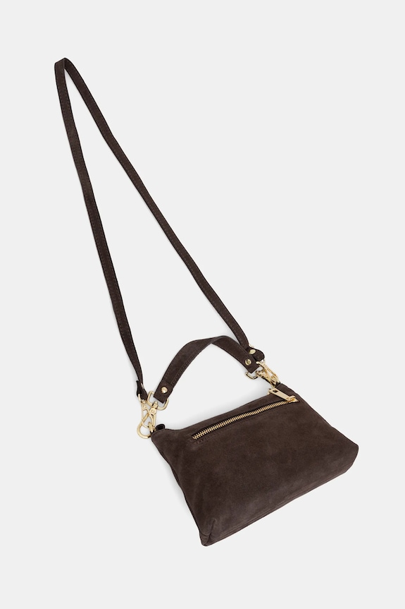 Answear.LAB crossbody kabelka dámska semišová hnedá C00046.isr