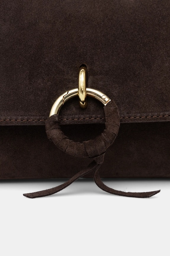 Answear.LAB crossbody kabelka dámska semišová C00046.isr hnedá
