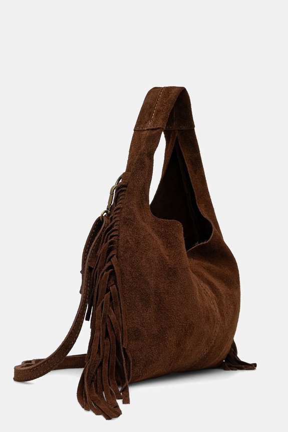 Akcesoria Answear.LAB torebka zamszowa C00035.isr brązowy