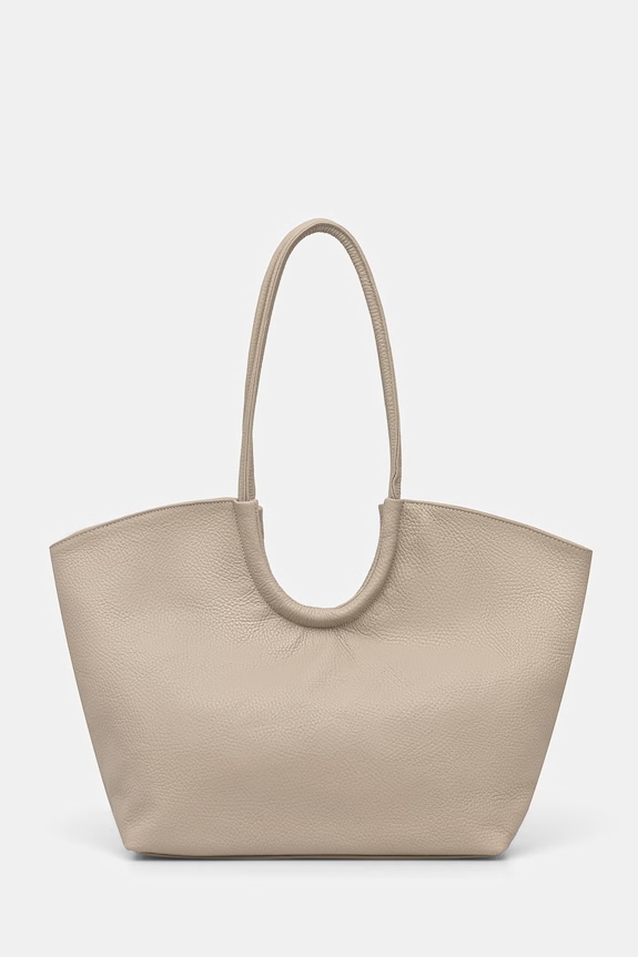 Answear.LAB torebka shopper damska skórzana beżowy A00053.isr