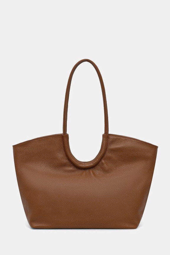 Answear.LAB torebka shopper damska skórzana brązowy A00053.isr
