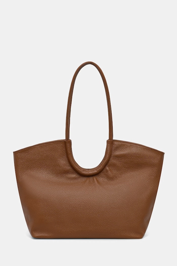 Answear.LAB torebka shopper damska skórzana brązowy A00053.isr