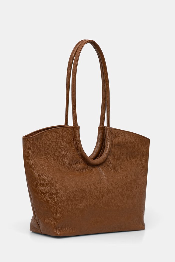 Answear.LAB torebka shopper damska skórzana A00053.isr brązowy WA00