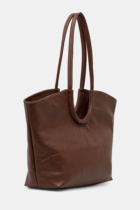 Accesorii Answear.LAB geantă shopper pentru femei din piele A00053.isr maro
