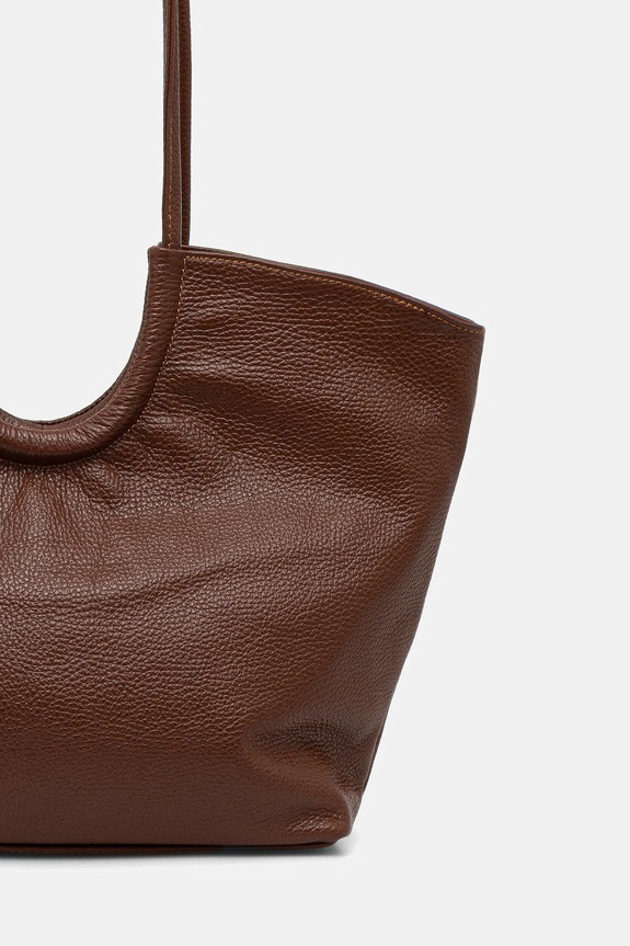 Answear.LAB geantă shopper pentru femei din piele maro A00053.isr