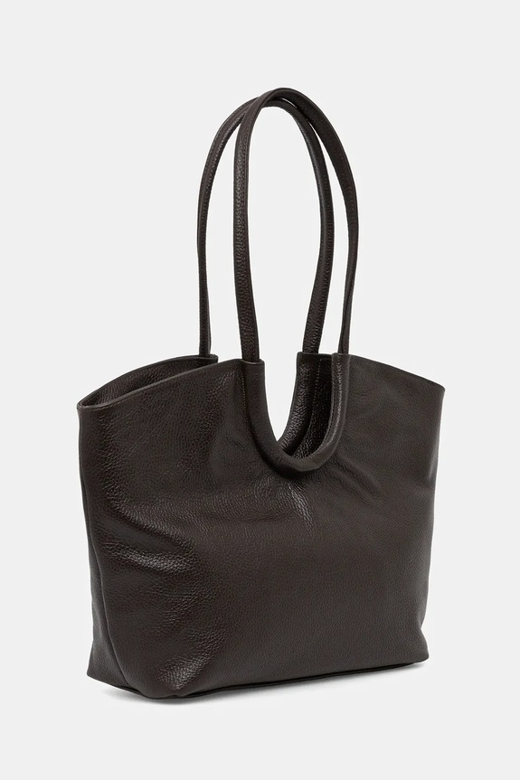 Accesorii Answear.LAB geantă shopper de damă din piele A00053.isr maro