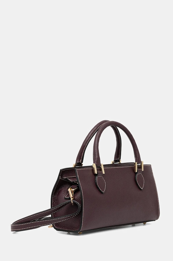 Akcesoria Answear.LAB torebka crossbody damska skórzana A00011.isr bordowy