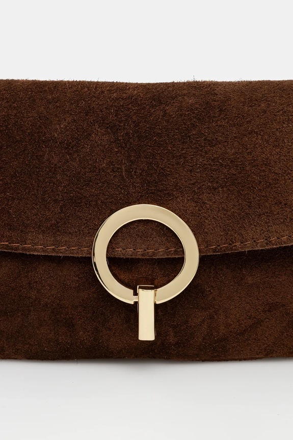 Torba od brušene kože Answear.LAB smeđa 1368.hak