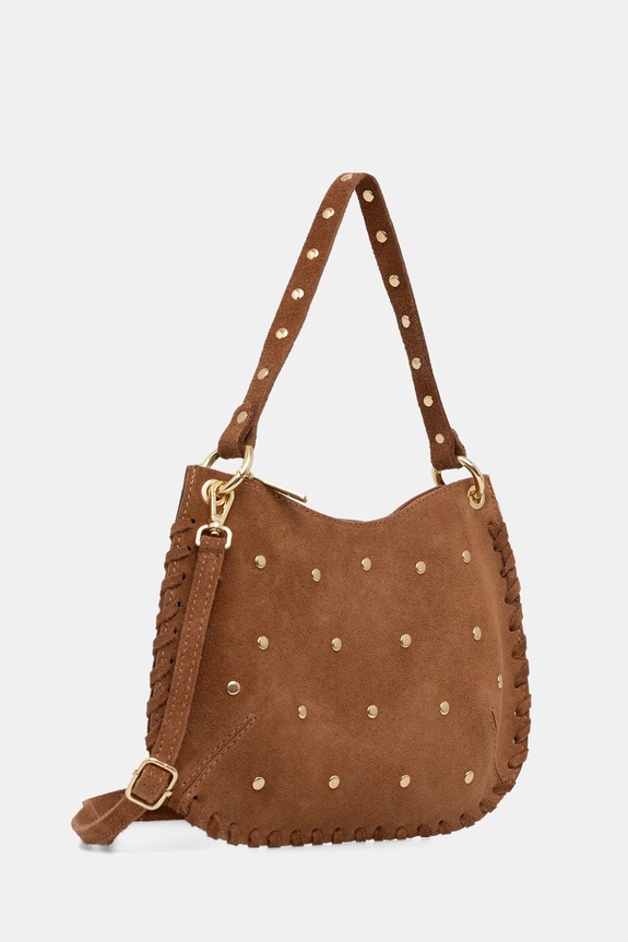 Answear.LAB torebka crossbody damska zamszowa 1271.hak brązowy WS26