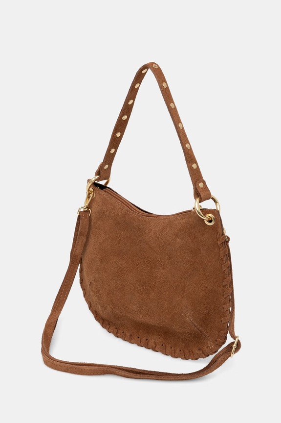 Akcesoria Answear.LAB torebka crossbody damska zamszowa 1271.hak brązowy
