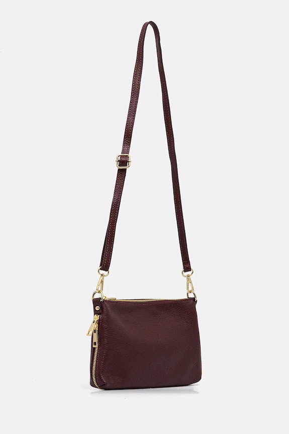 Kožená kabelka Answear.LAB SR17ML.pak burgundské WS26