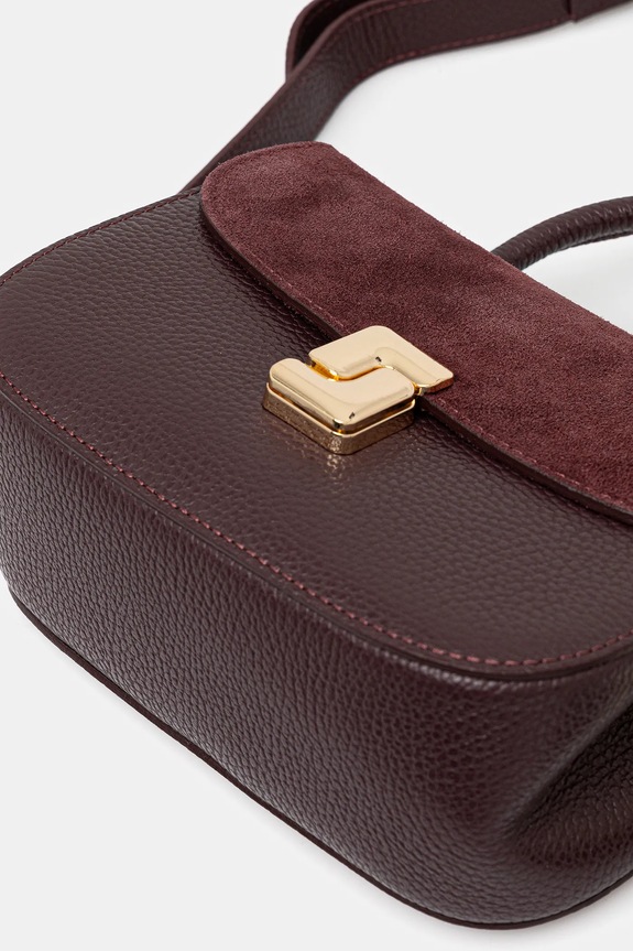 Kožna torba Answear.LAB bordo SR23MM.pak