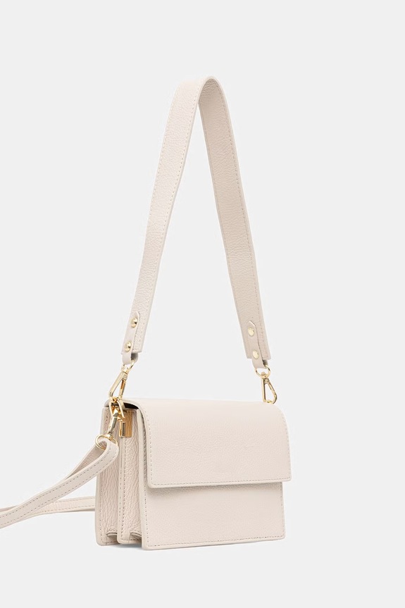 Answear.LAB crossbody kabelka dámská kožená SR27ML.pak béžová WS26