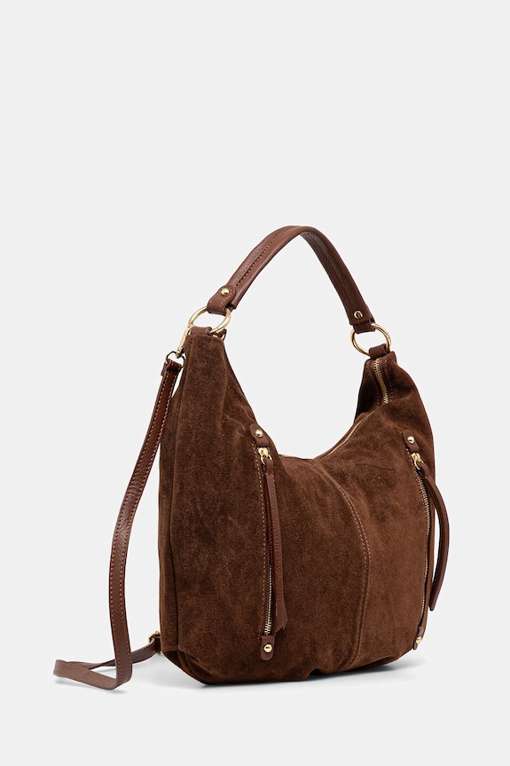 Τσάντα σουέτ Answear.LAB c00077.ISR καφέ WS26