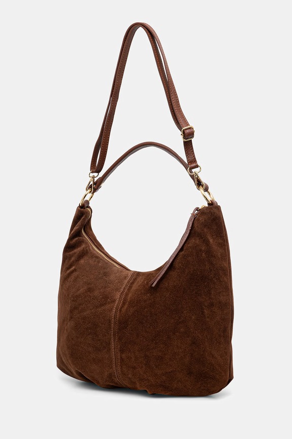 Αξεσουάρ Τσάντα σουέτ Answear.LAB c00077.ISR καφέ