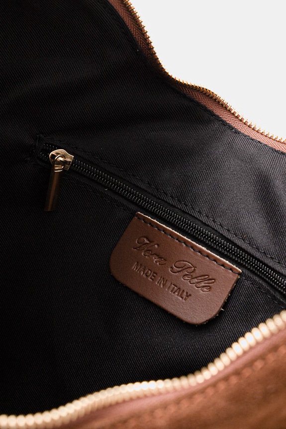 Τσάντα σουέτ Answear.LAB c00077.ISR καφέ