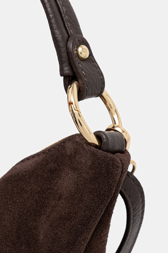 Τσάντα σουέτ Answear.LAB c00077.ISR καφέ