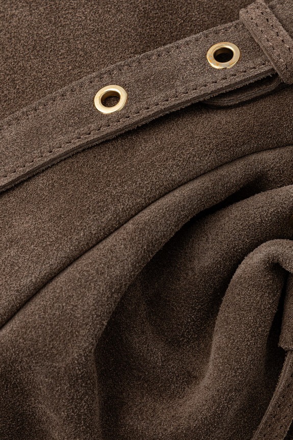 Answear.LAB torebka zamszowa c00058.ISR brązowy